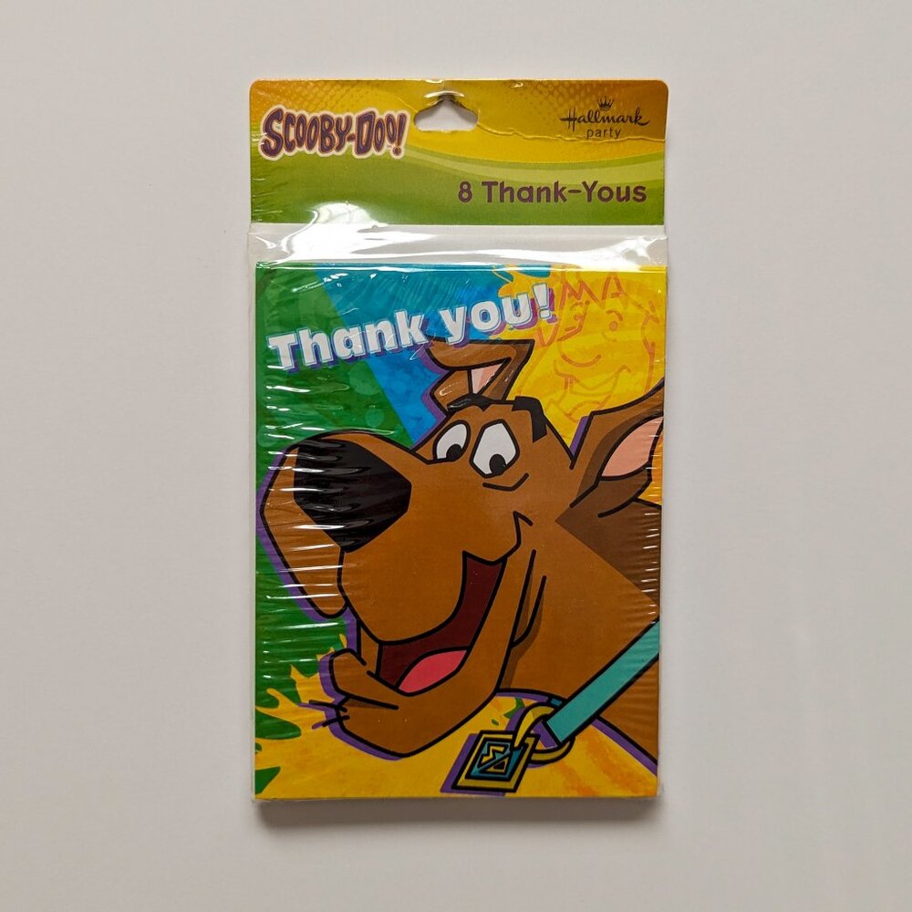 Hallmark Party Scooby-Doo Thank You Cards 8 count BNIB
